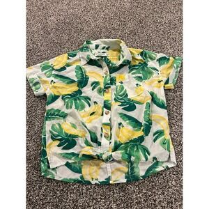 Cc32 Abercrombie and Fitch kids girls tropical‎ shirt size 9/10